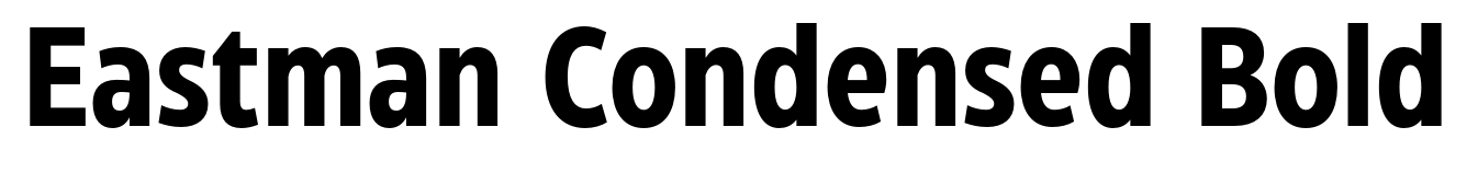 Eastman Condensed Bold